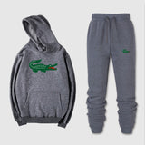 2019 spoof Funny brand men crocodile hoodies sweatshirts winter Street trend sudaderas hombre jogging Sportswearsets Tops+ Pants