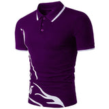 summer new Polo shirt men short-sleeved casual Slim solid color Polo shirt shrink-proof quick-drying outdoor leisure POLO shirt